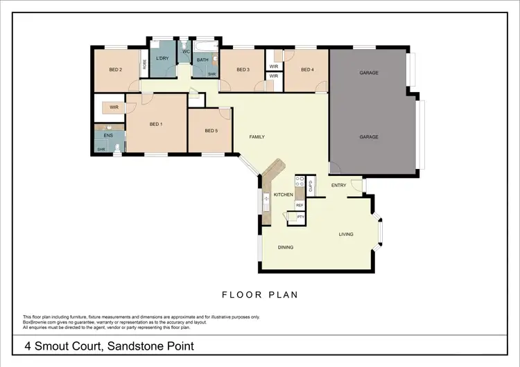 Floorplan of Homely house listing, 4 Smout Ct, Sandstone Point QLD 4511