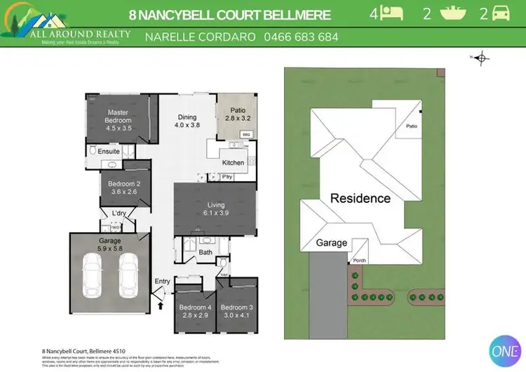 Floorplan of Homely house listing, 8 Nancybell Court, Bellmere QLD 4510
