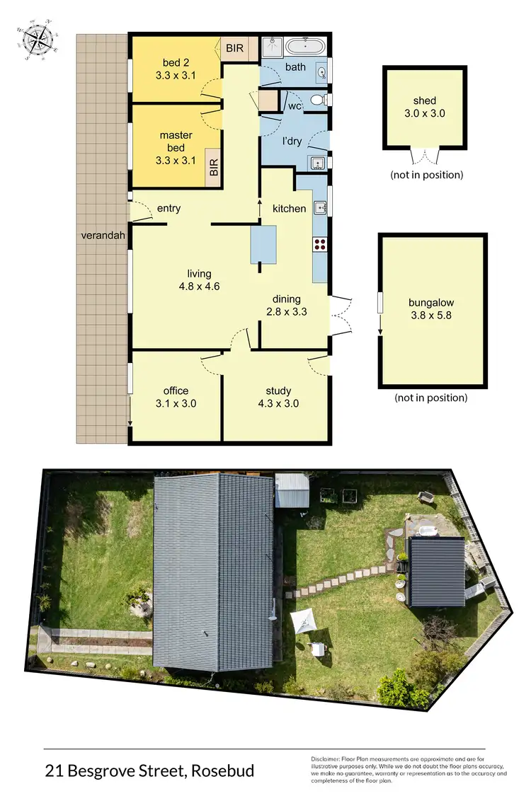 Floorplan of Homely house listing, 21 Besgrove St, Rosebud VIC 3939