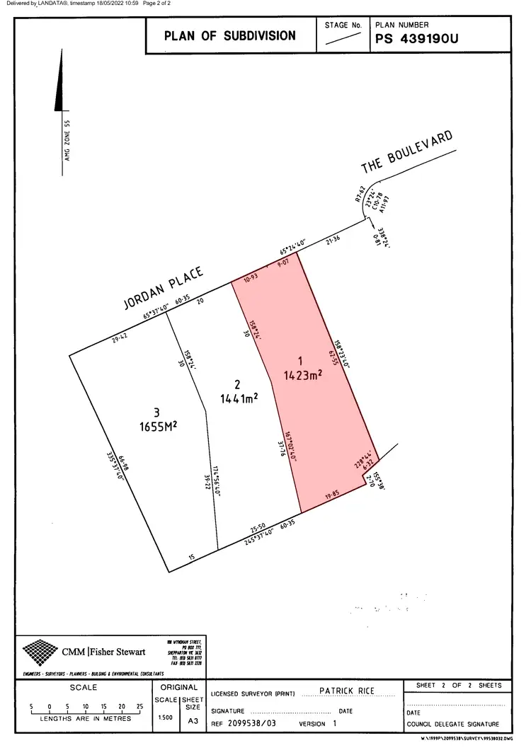 Floorplan of Homely land listing, 5 Jordan Pl, Shepparton VIC 3630