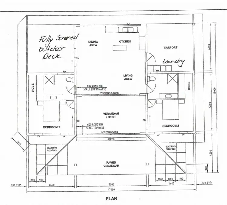 Floorplan of Homely house listing, 14 Lani Cl, Mission Beach QLD 4852