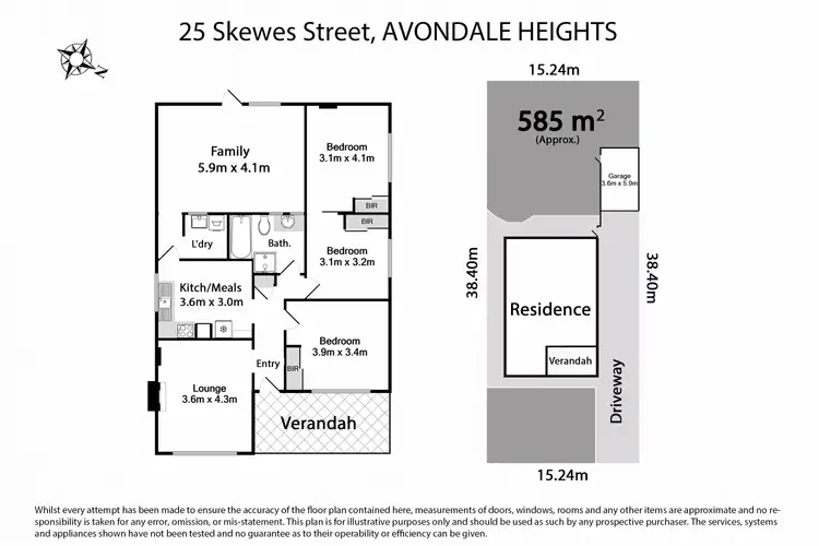 Floorplan of Homely house listing, 25 Skewes Street, Avondale Heights VIC 3034