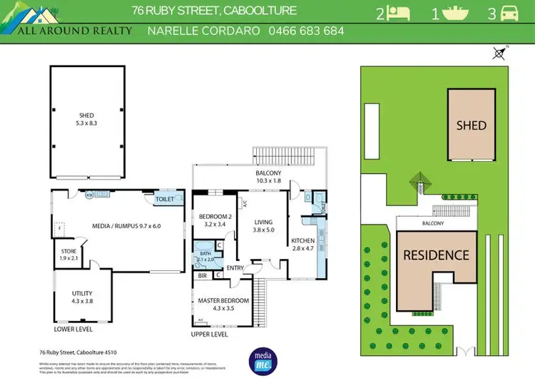 Floorplan of Homely house listing, 76 Ruby Street, Caboolture QLD 4510