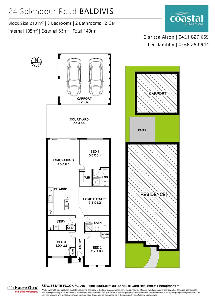 Floorplan of Homely house listing, 24 Splendour Rd, Baldivis WA 6171