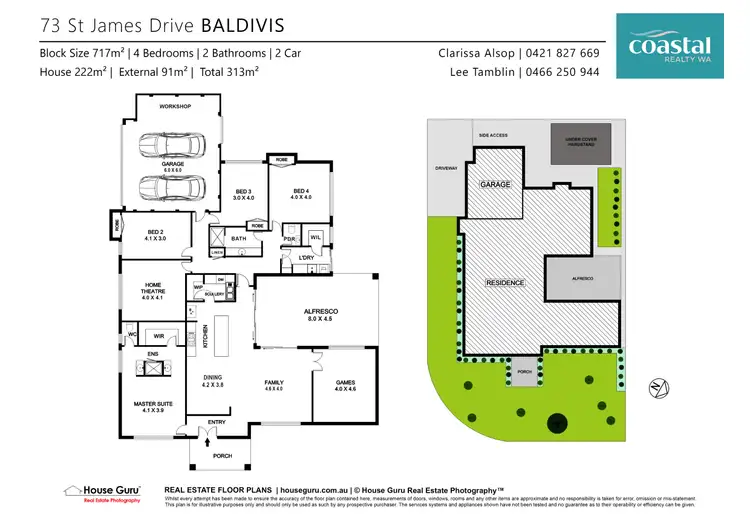 Floorplan of Homely house listing, 73 St James Dr, Baldivis WA 6171