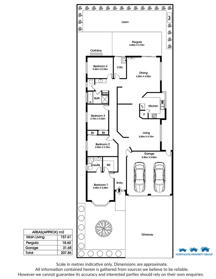 Floorplan of Homely house listing, 3 Rosewood Ave, Elizabeth North SA 5113