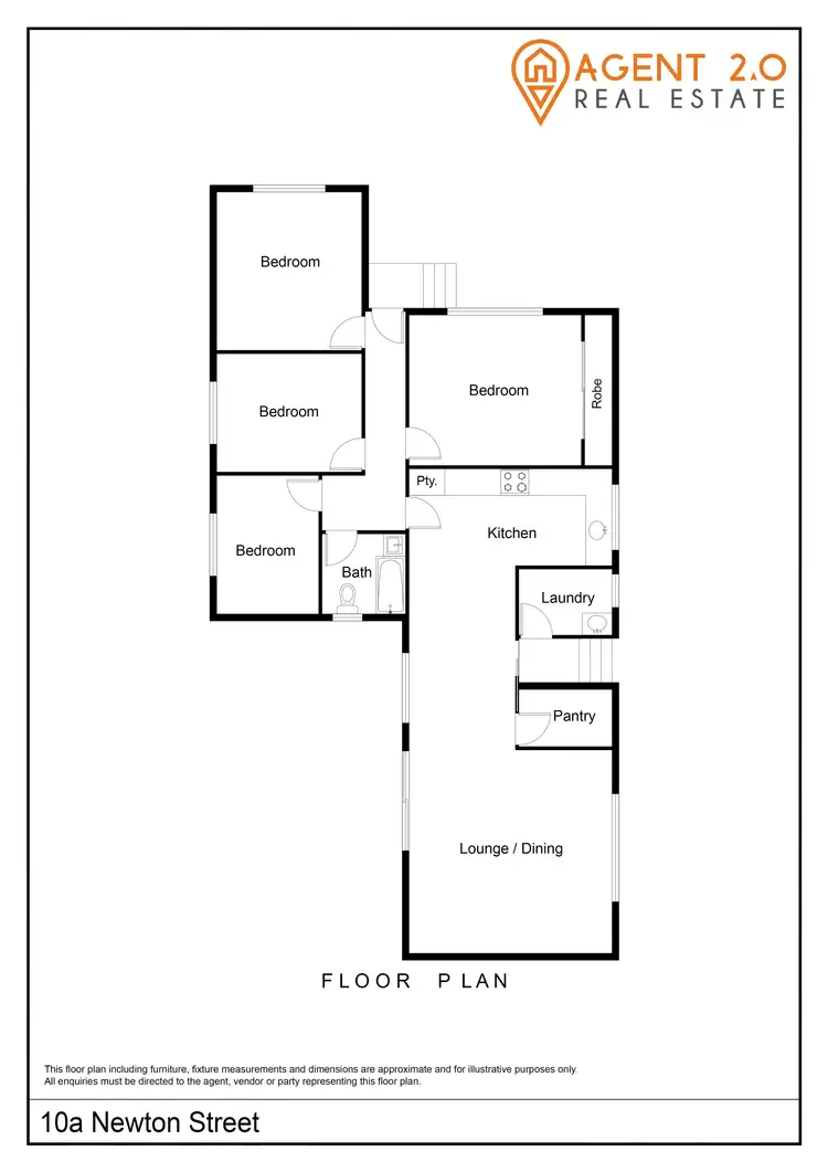 Floorplan of Homely house listing, 10A Newton St, Goulburn NSW 2580