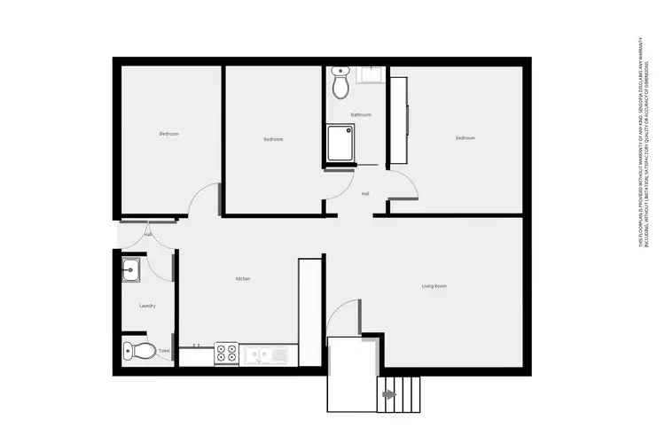 Floorplan of Homely house listing, 3 Croll St, Stawell VIC 3380