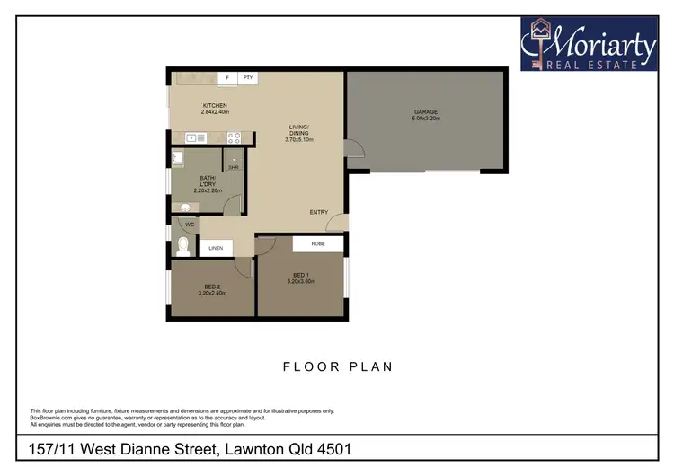 Floorplan of Homely unit listing, Unit 157/11 West Dianne St, Lawnton QLD 4501
