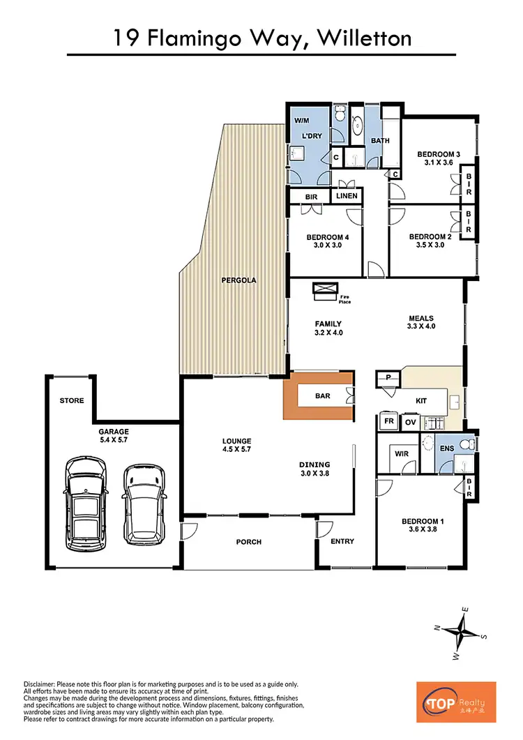 Floorplan of Homely house listing, 19 Flamingo Way, Willetton WA 6155