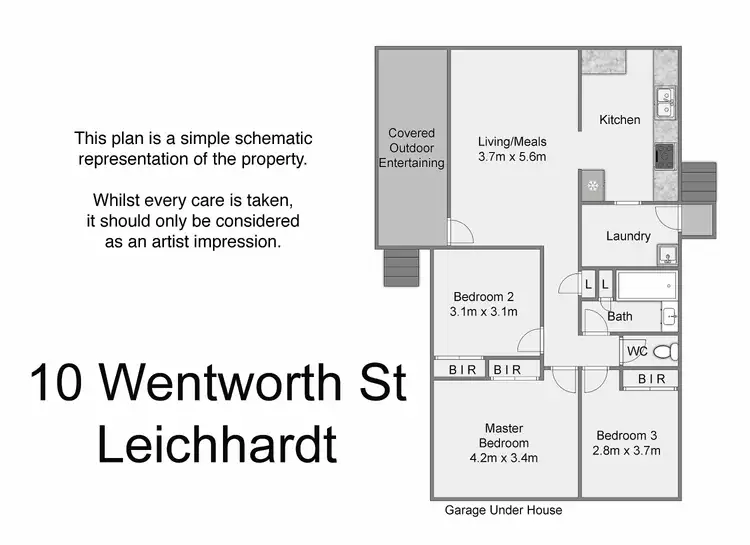 Floorplan of Homely house listing, 10 Wentworth St, Leichhardt QLD 4305