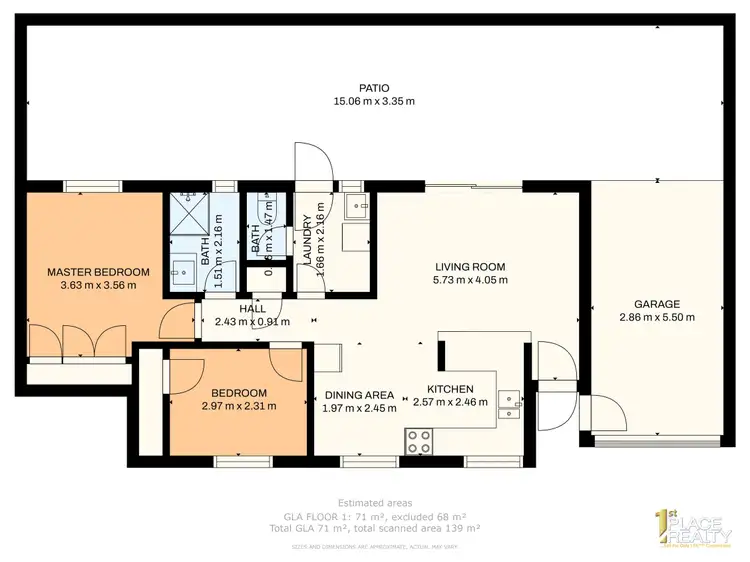 Floorplan of Homely unit listing, Unit 6/17 Creery St, Dudley Park WA 6210