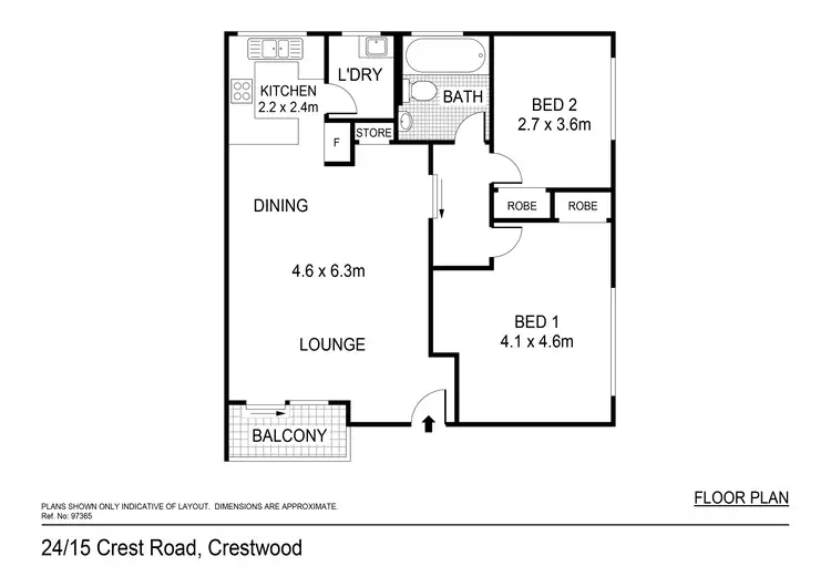 Floorplan of Homely unit listing, Unit 24/15 Crest Rd, Crestwood NSW 2620