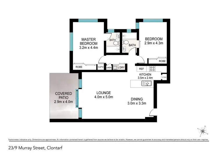 Floorplan of Homely unit listing, Unit 23/9 Murray St, Clontarf QLD 4019