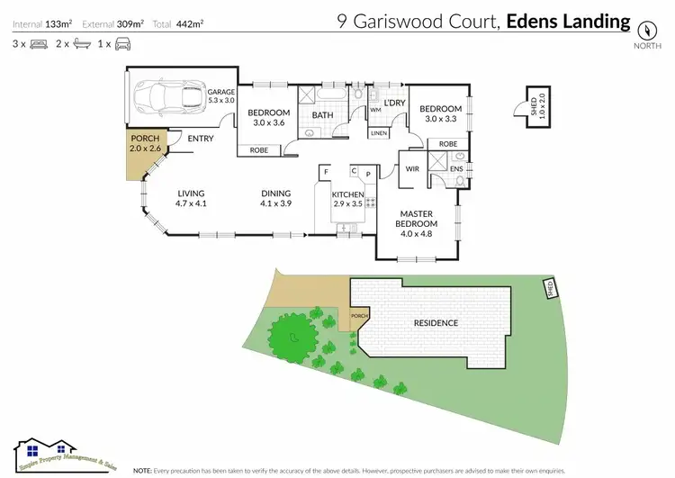 Floorplan of Homely house listing, 9 Gariswood Ct, Edens Landing QLD 4207