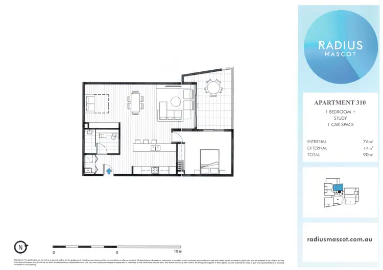 Floorplan of Homely apartment listing, 310/246-250 Coward Street, Mascot NSW 2020