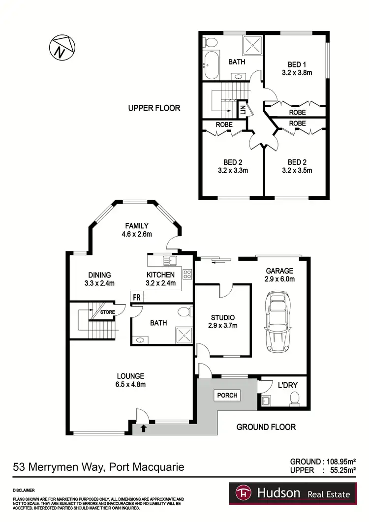 Floorplan of Homely townhouse listing, 53 Merrymen Way, Port Macquarie NSW 2444
