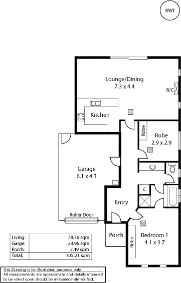 Floorplan of Homely unit listing, 8/40 York Terrace, Salisbury SA 5108