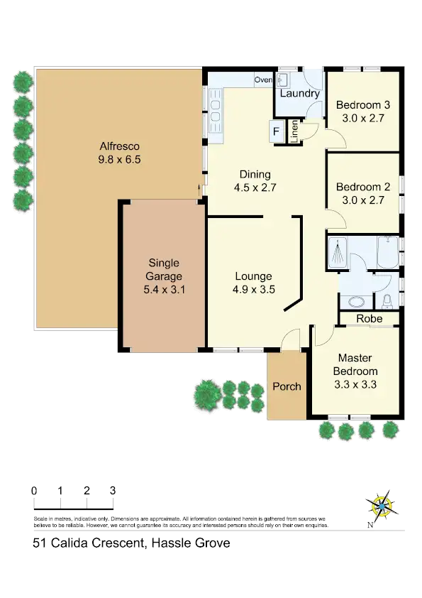 Floorplan of Homely house listing, 51 Calida Cres, Hassall Grove NSW 2761