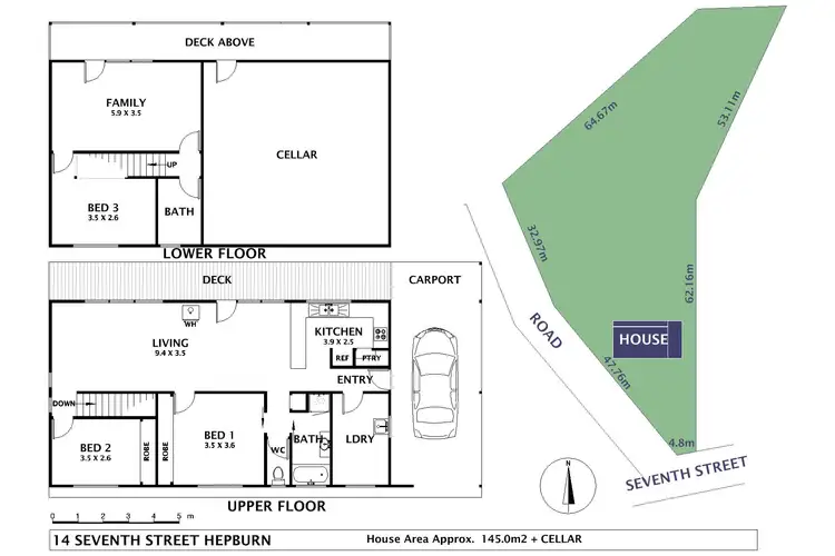 Floorplan of Homely house listing, 14 Seventh Street, Hepburn Springs VIC 3461