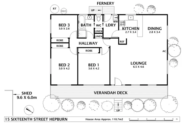 Floorplan of Homely house listing, 15 Sixteenth Street, Hepburn Springs VIC 3461