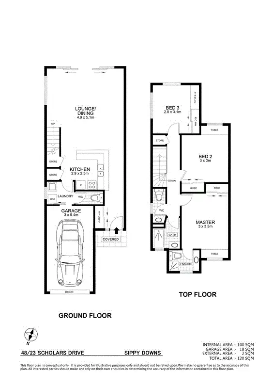 Floorplan of Homely unit listing, 24/32 Scholars Drive, Sippy Downs QLD 4556