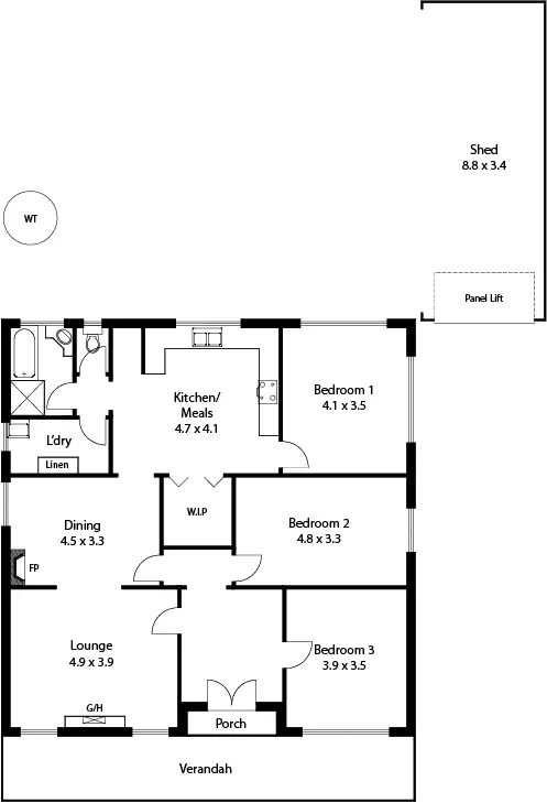 Floorplan of Homely house listing, 39 Albert Street, Gumeracha SA 5233