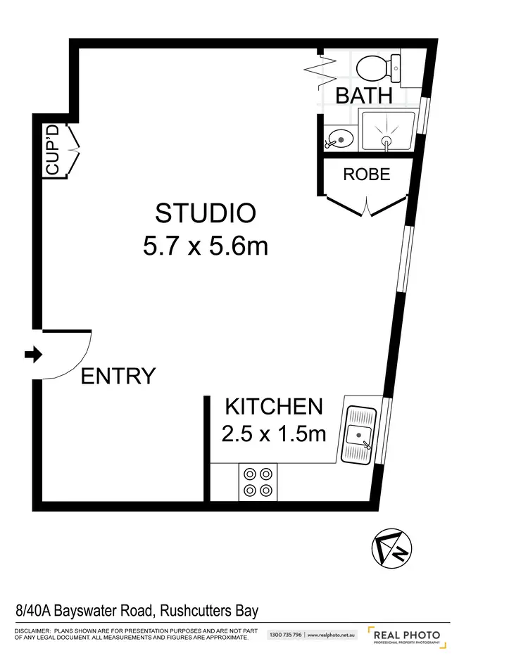 Floorplan of Homely unit listing, 8/40A Bayswater Road, Rushcutters Bay NSW 2011