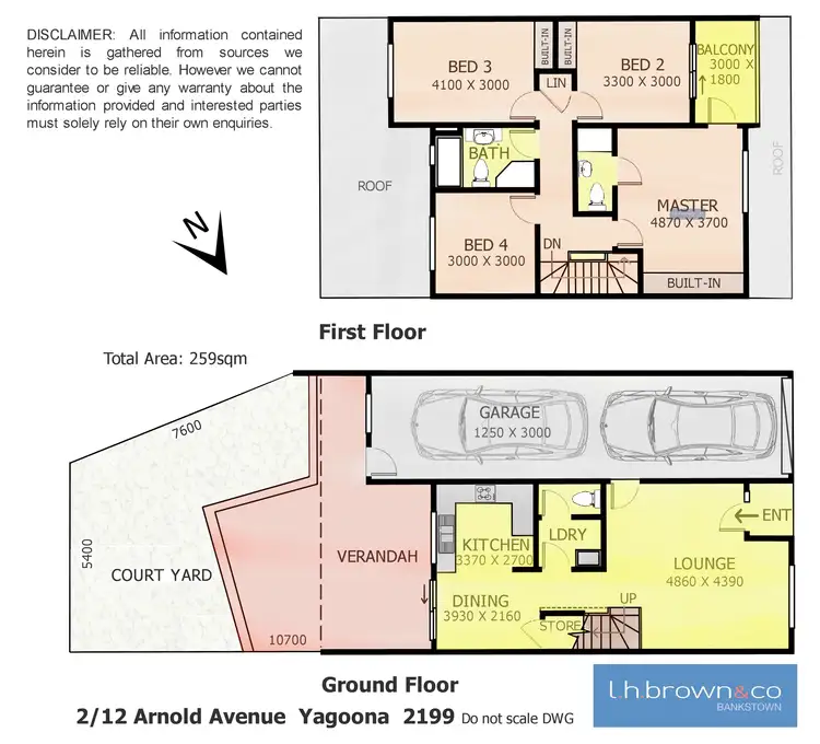 Floorplan of Homely townhouse listing, 2/12 Arnold Avenue, Yagoona NSW 2199