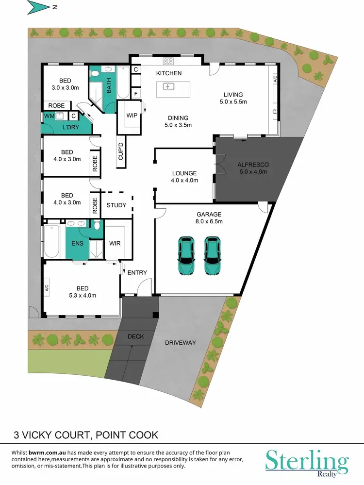 Floorplan of Homely house listing, 3 Vicky Court, Point Cook VIC 3030