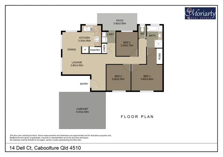 Floorplan of Homely house listing, 14 Dell Ct, Caboolture QLD 4510