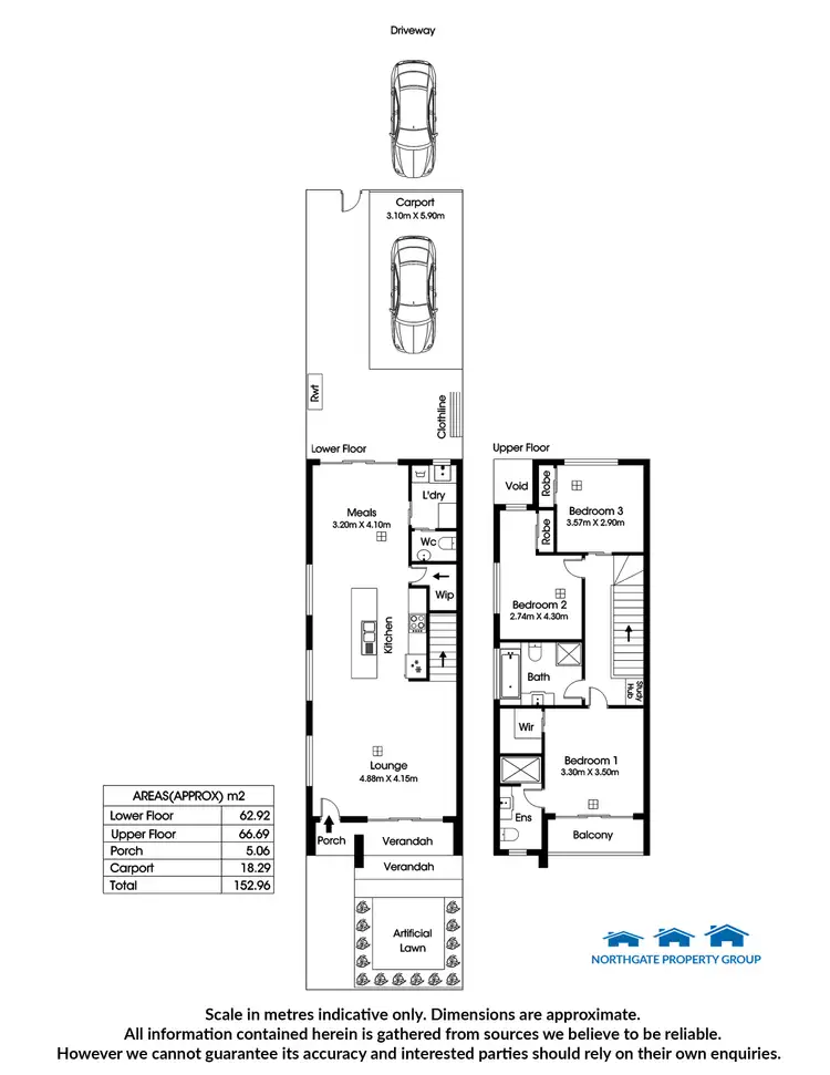 Floorplan of Homely townhouse listing, Unit 3/60 Montacute Rd, Hectorville SA 5073