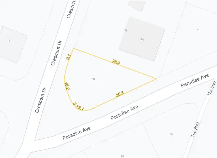 Floorplan of Homely land listing, 78 Crescent Dr, Russell Island QLD 4184