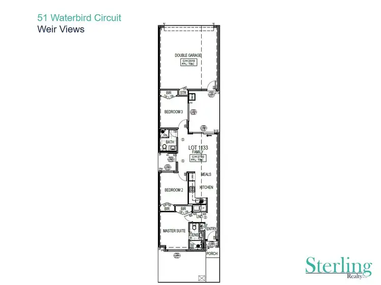 Floorplan of Homely house listing, 57 Waterbird Circuit, Weir Views VIC 3338