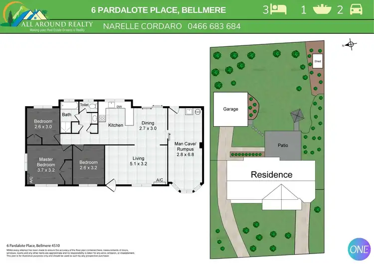 Floorplan of Homely house listing, 6 Pardalote Pl, Bellmere QLD 4510