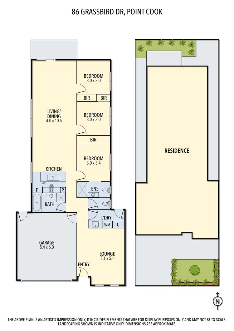 Floorplan of Homely house listing, 86 Grassbird Drive, Point Cook VIC 3030
