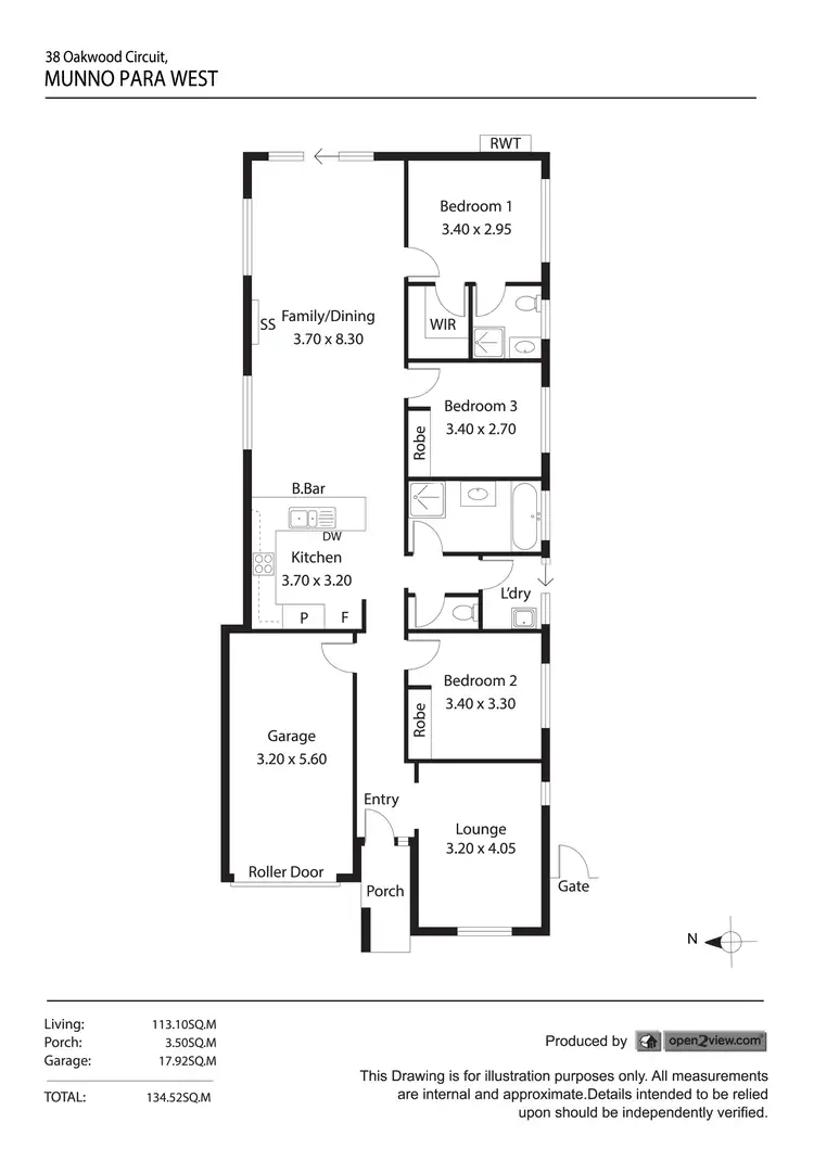 Floorplan of Homely house listing, 38 Oakwood Cct, Munno Para West SA 5115