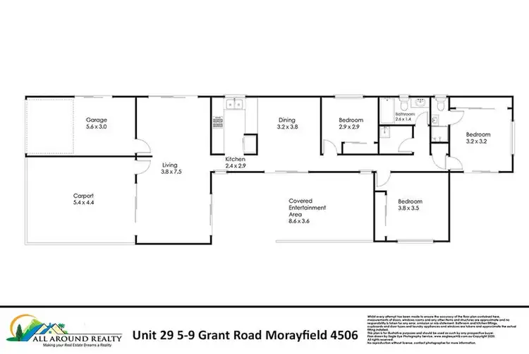 Floorplan of Homely townhouse listing, 29/5-9 Grant Road, Morayfield QLD 4506