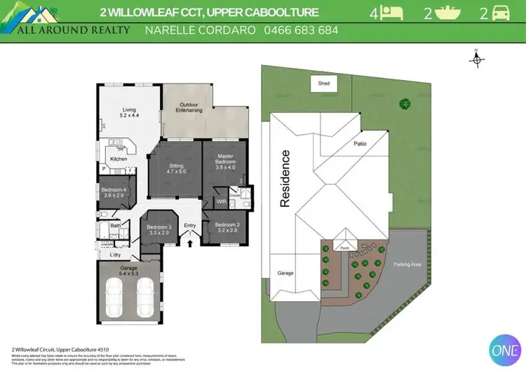 Floorplan of Homely house listing, 2 Willowleaf Circuit, Upper Caboolture QLD 4510