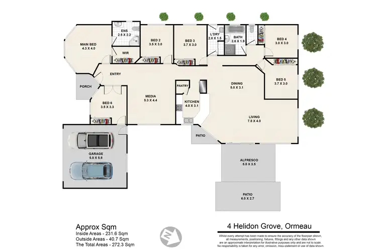 Floorplan of Homely house listing, 4 Helidon Gr, Ormeau QLD 4208