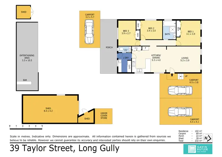 Floorplan of Homely house listing, 39 Taylor St, Long Gully VIC 3550