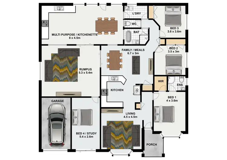 Floorplan of Homely house listing, 123 Crocus St, Inala QLD 4077