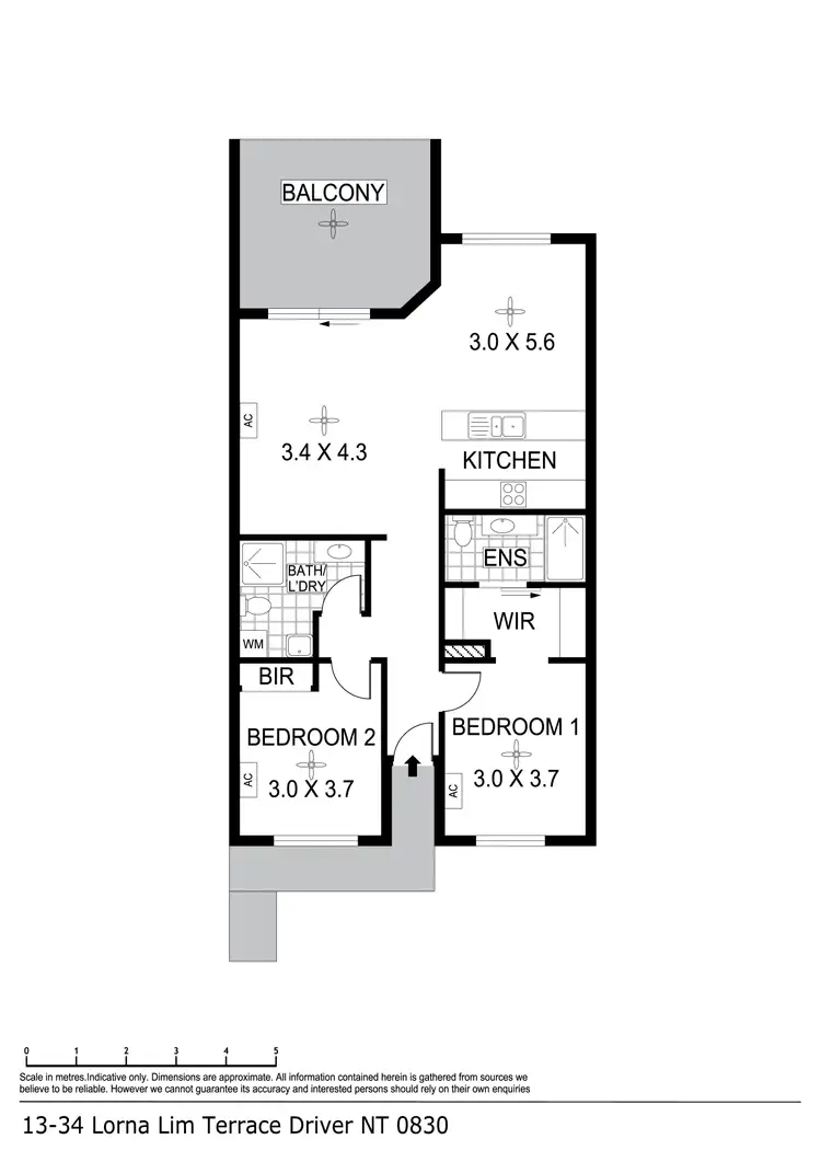 Floorplan of Homely unit listing, 13/34 Lorna Lim Tce, Driver NT 830