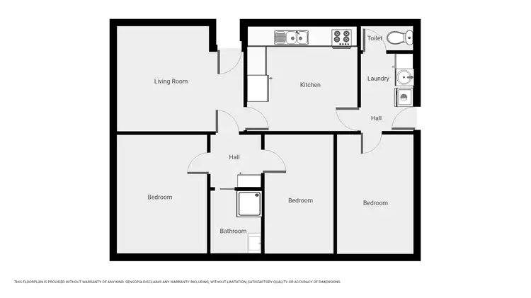 Floorplan of Homely house listing, 5 Croll St, Stawell VIC 3380