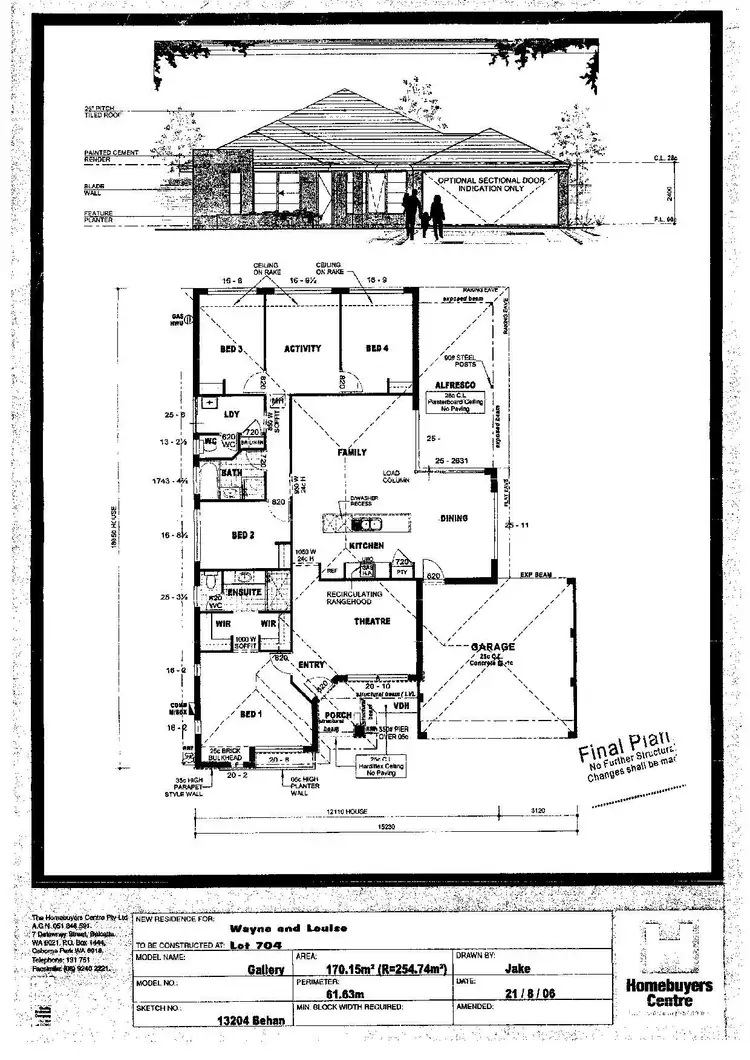 Floorplan of Homely house listing, 86 Touchstone Dr, Dawesville WA 6211
