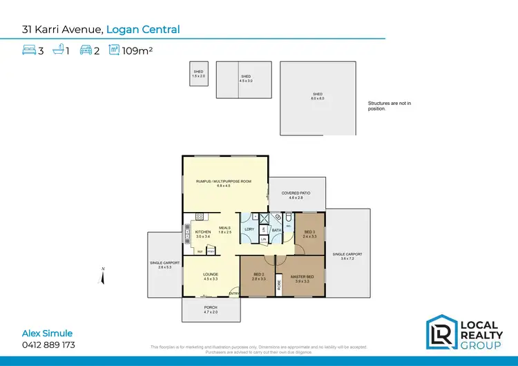 Floorplan of Homely house listing, 31 Karri Ave, Logan Central QLD 4114