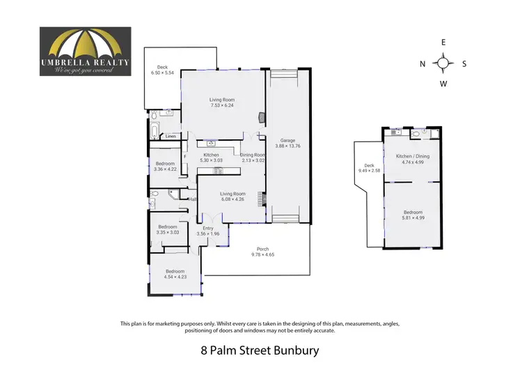 Floorplan of Homely house listing, 8 Palm St, Bunbury WA 6230