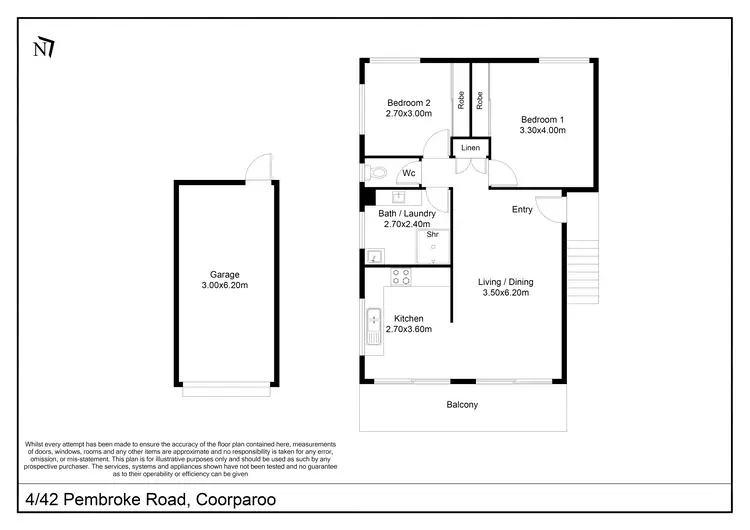 Floorplan of Homely unit listing, Unit 4/42 Pembroke Rd, Coorparoo QLD 4151