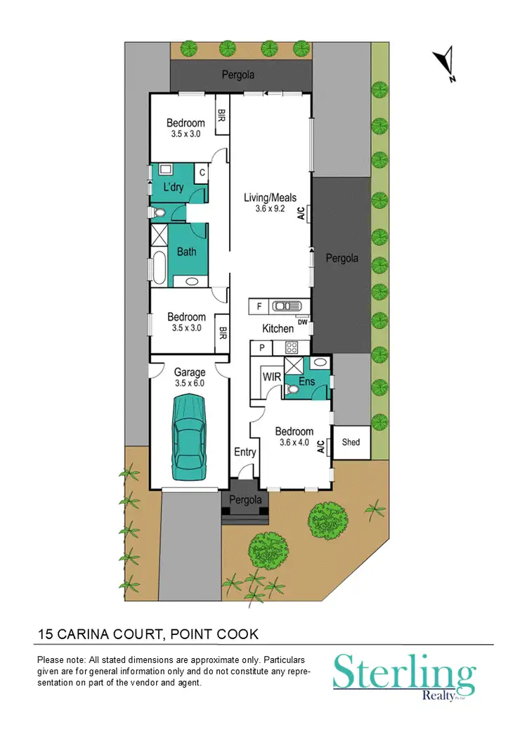 Floorplan of Homely house listing, 15 Carina Court, Point Cook VIC 3030