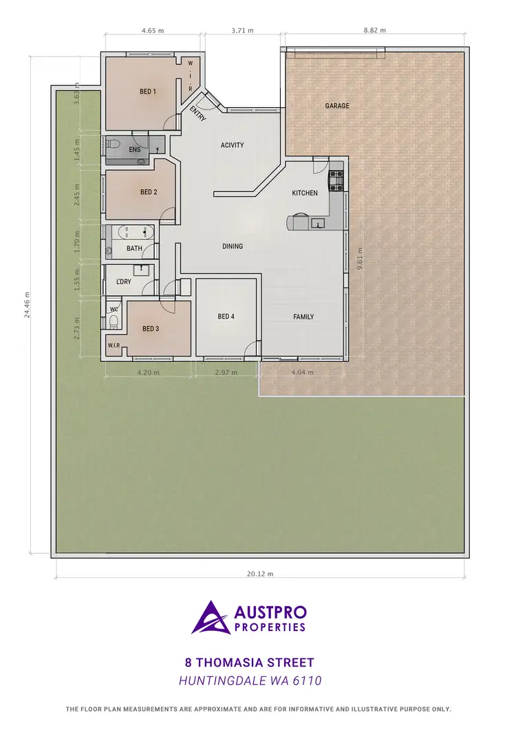 Floorplan of Homely house listing, 8 Thomasia Street, Huntingdale WA 6110